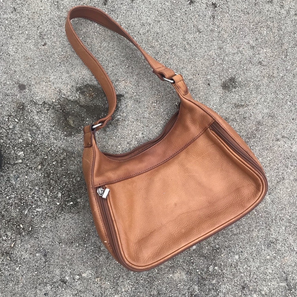 Fossil Authentic Leather Shoulder Bag Purse Nice